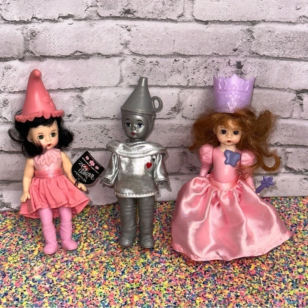 Madame Alexander Dolls Lot of 3 McDonald's Tin Man Glenda Witch Munchkin